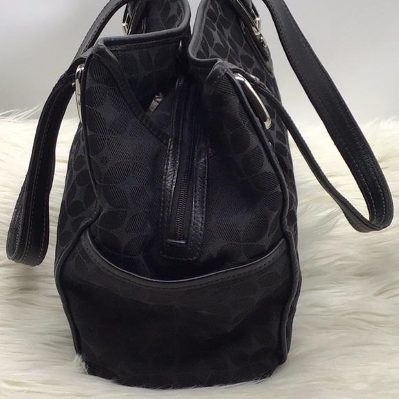 Fossil Canvas Black Signature Print Shoulder Bag - Picture 4 of 12